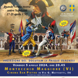 Proiezione del docufilm Le Pasque Veronesi venerdì 5 aprile 2024