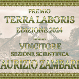 MAURIZIO ZAMBARDI VINCITORE DEL PREMIO TERRA LABORIS 2024 SEZIONE SCIENTIFICA IX EDIZIONE, LA PERGAMENA