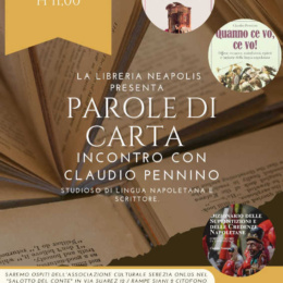 Parole di Carta. Incontro Con Claudio Pennino, giornalista e scrittore